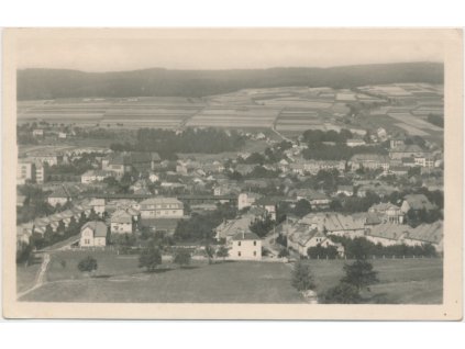 70 - Orlickoústecko, Česká Třebová, celkový pohled na město, cca 1940