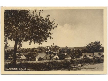 01 - Benešovsko, Maršovice, celkový pohled, nákl. J. Hůrka, cca 1939