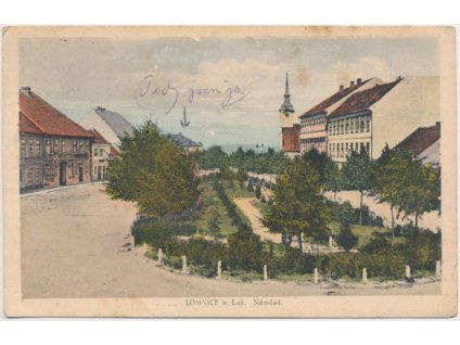 24 - Jindřichohradecko, Lomnice nad Lužnicí, Náměstí, cca 1924