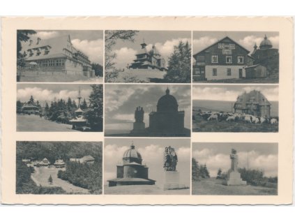 71 - Vsetínsko, Radhošť - Pustevny, 9 - ti záběr dominant, cca 1938