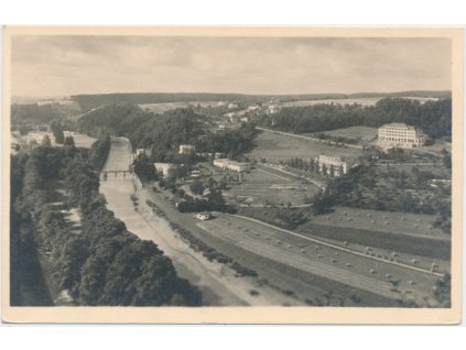 53 - Přerovsko, Teplice nad Bečvou, celkový pohled, Grafo Čuda,cca 1946