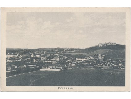 54 - Příbram, celkový pohled na město, cca 1930