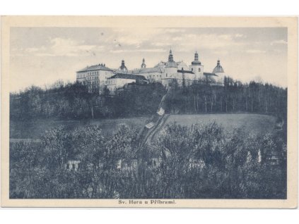 54 - Příbramsko, Svatá Hora, pohled na poutní místo, cca 1935