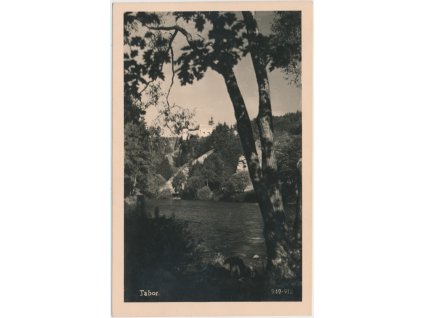 64 - Tábor, partie od řeky Lužnice, Foto Fon, cca 1930