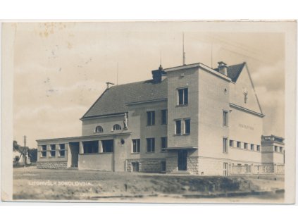 61 - Svitavsko, Litomyšl, partie před Sokolovnou, cca 1938