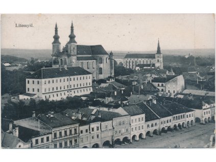 61 - Svitavsko, Litomyšl, pohled na centrum města...