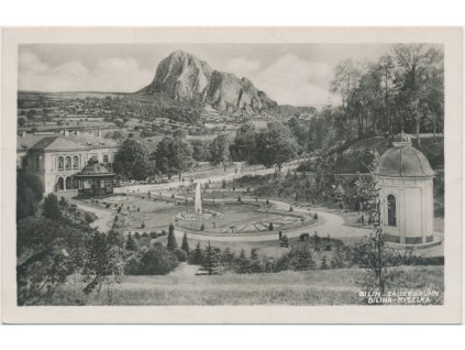 65 - Teplicko, Bílina, Josefův pramen s výhledem na Bořeň, 1937