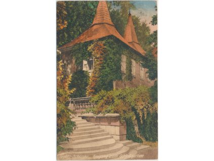 65 - Teplice, vstup do zámecké zahrady, cca 1927