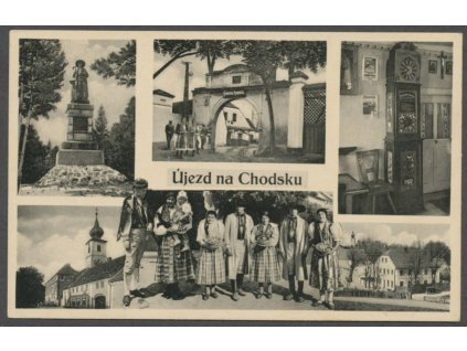 15 - Domažlicko, Újezd na Chodsku, nakl. Kitzbergrová, cca 1930