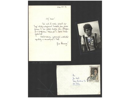 Kernerová Jana, házená, list A4 s dopisem a podpisem