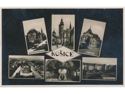 Slovensko, Košice, 6 - ti záběr dominant města, cca 1930