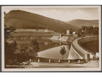 71 - Vsetínsko, Růžďka, údolní přehrada na Bystřičce, cca 1935