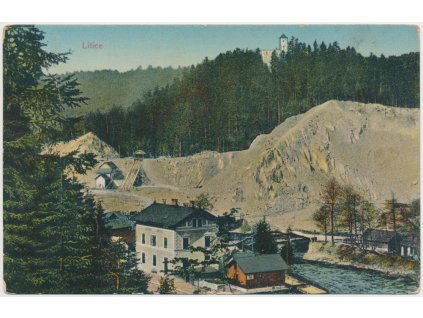 70 - Orlickoústecko, Litice, partie z lomu pod hradem, cca 1915