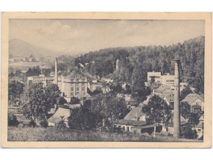 14 - Děčínsko, Krásná Lípa, celkový pohled na město, cca 1949