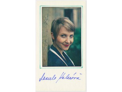 Kolářová Daniela(1946), herečka, sběratelská karta s podpisem