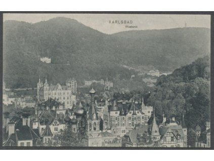 25 - Karlovy Vary (Karlsbad), západní strana (Westend), nakl. A. K. K., cca 1911