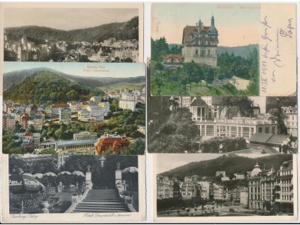 25 - Karlovy Vary, sestava 12 - ti ks pohlednic...