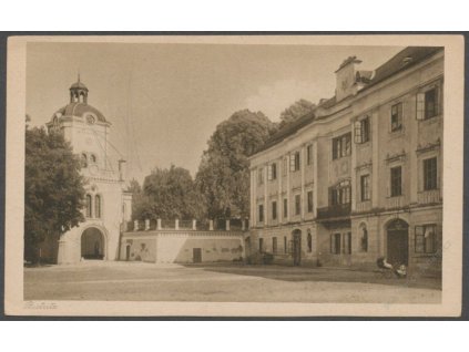 22 - Jičínsko, Bystřice (Bistritz), náměstí, nakl. Wendelberger, foto Seidel, cca 1925