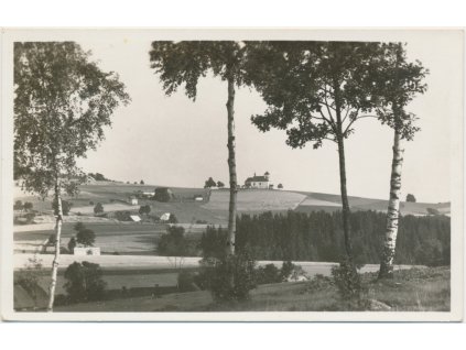 57 - Rychnovsko, Jedlová, pohled na část obce, Grafo Čuda...