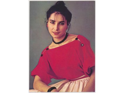 Jandová Zora(1958), zpěvačka, textařka, sběratelská karta a podpis