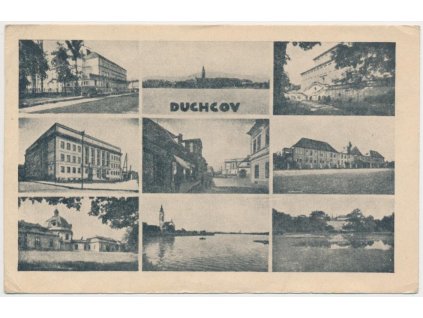 65 - Teplicko, Duchcov, 9 - ti záběr dominant města, škola, zámek...