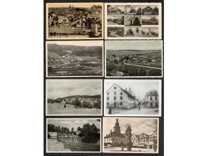 ČSR, sestava 24 ks místopisných pohlednic, pěkné stavy, velmi pestré..