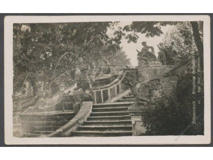 13 - Český Krumlov (Krummau), Kaskády v zahradách (Kaskade im Hofgarten), cca 1930