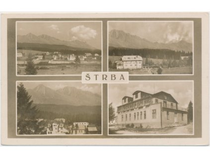 Slovensko, Štrba, 4 - záběr dominant obce, cca 1930
