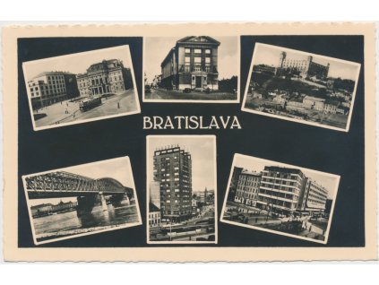 Slovensko, Bratislava, 6 - ti záběr dominant města, cca 1935