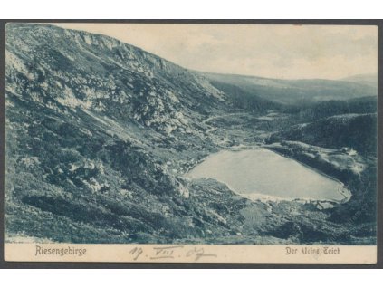 66 - Krkonoše, Malý rybník, (Riesengebirge, Kleiner Teich), cca 1907