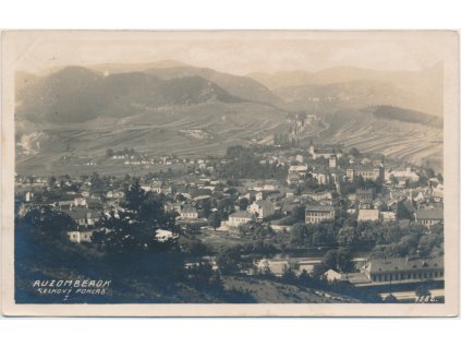 Slovensko, Ružomberok, celkový pohled na město, cca 1925