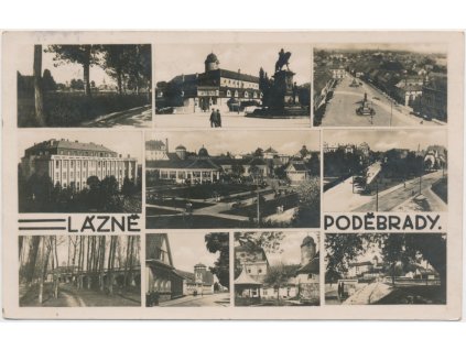 40 - Nymbursko, Poděbrady, 10 - ti záběr dominant města, cca 1923