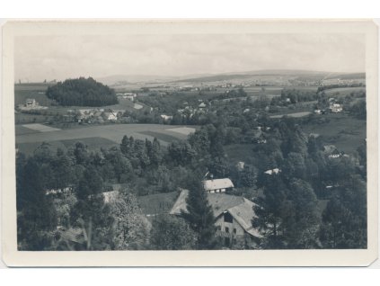 70 - Orlickoústecko, Kunvald, celkový pohled, cca 1945