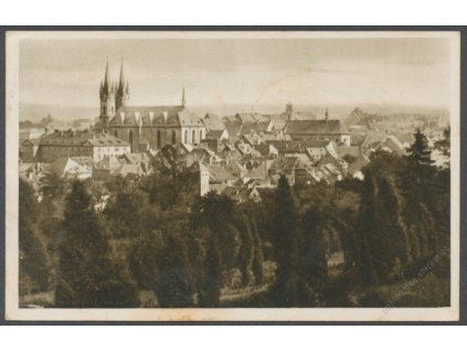 08 - Cheb (Eger), pohled na město, nakl. Köhler, cca 1936