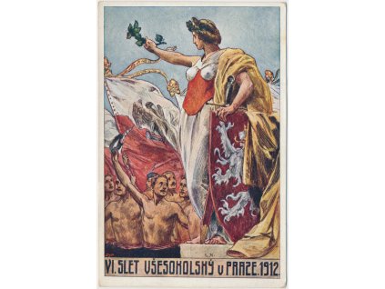 VI. slet všesokolský v Praze, cca 1912