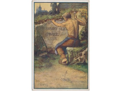 VI. slet všesokolský v Praze, dle orig. K. Raška, cca 1912