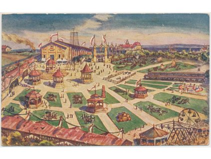 50 - Praha - východ, Brandýs nad Labem,partie z Okresní výstavy r.1924