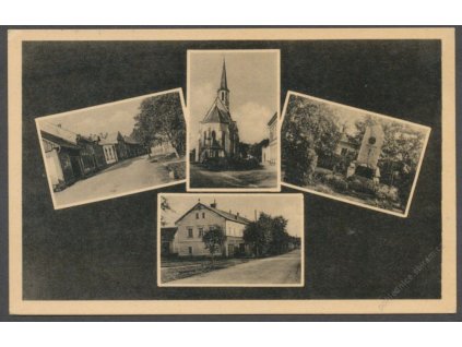 53 - Přerovsko, Bochoř, části obce, cca 1940