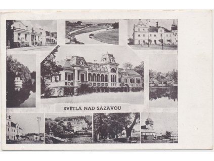 17 - Havlíčkobrodsko, Světlá nad Sázavou, 10 - ti záběr dominant, 1946