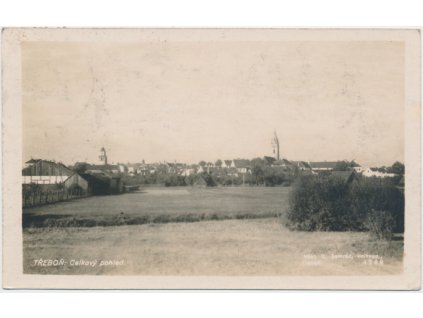 24 - Jindřichohradecko, Třeboň, celkový pohled, nákl. O. Semrád, cca 1931
