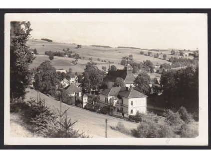 70 - Ústeckoorlicko, Klášterec nad Orlicí, celkový pohled, cca 1945