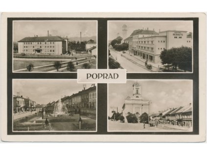 Slovensko, Poprad, 4 - záběr dominant města, cca 1935