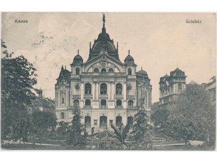 Slovensko, Košice - Kassa, Státní divadlo, Szinház, cca 1912