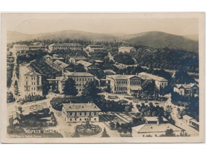 Slovensko, Kúpele Sliač, celkový pohled, cca 1922