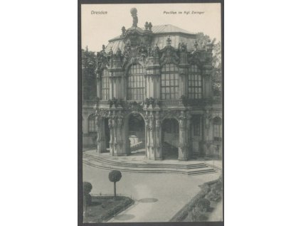 Germany, Free state of Saxony, Dresden, Pavilion at the Zwinger palace, cca 1908
