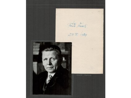 Šrámek Fráňa (1877-1952), básník a dramatik, sběratelský list cca A4