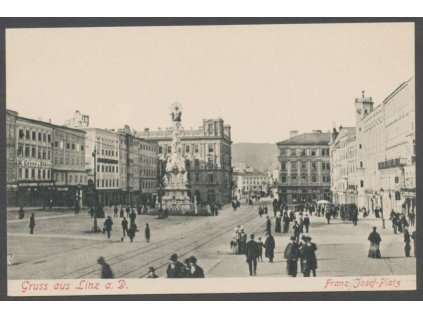 Austria, Upper Austria, Linz, Franz Josef square, publ. Schleich, cca 1906