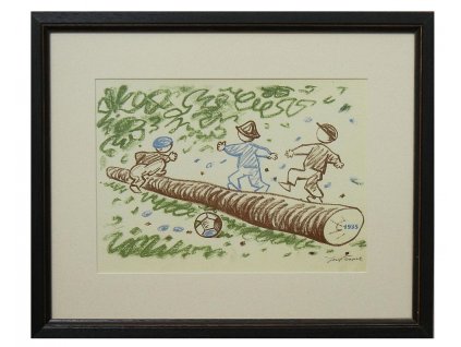 Čapek Josef (1887-1945), Na pasece, originální starý ofsetový tisk