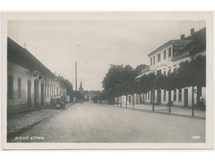 24 - Jindřichohradecko, Nový Etynk - Nová Včelnice, oživená ulice,1932