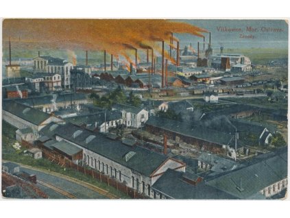 43 - Ostrava, Vítkovice, "Závody", celkový pohled na železárny,ca 1930